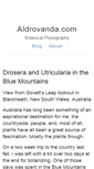 Mobile Screenshot of aldrovanda.com